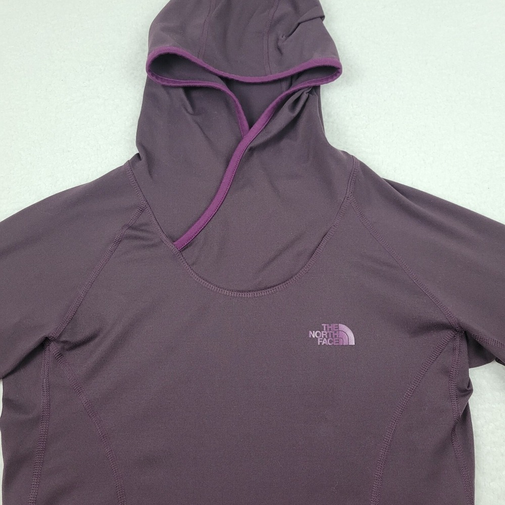 North Face Vapor‎ Wick Lightweight Hoodie Womens Small S Purple Athletic ***READ
